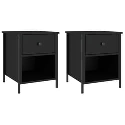 VidaXL 825934 Table de nuit et table de chevet Noir