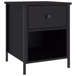 VidaXL 825934 Table de nuit et table de chevet Noir