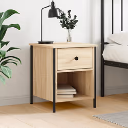 VidaXL 825935 Table de nuit et table de chevet Chêne