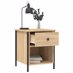 VidaXL 825935 Table de nuit et table de chevet Chêne - Vue supplémentaire 4