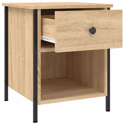 VidaXL 825935 Table de nuit et table de chevet Chêne - Vue supplémentaire 5