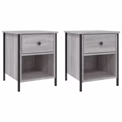 VidaXL 825940, Fer, Bois, 400 mm, 420 mm, 500 mm, 2 pièce(s)