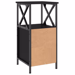 VidaXL 825943 Table de nuit et table de chevet Noir - Vue supplémentaire 8