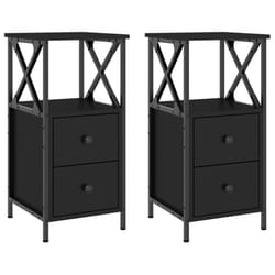 VidaXL 825944 Table de nuit et table de chevet Noir