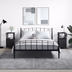 VidaXL 825944 Table de nuit et table de chevet Noir