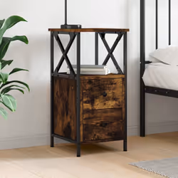 VidaXL 825947 Table de nuit et table de chevet Chêne