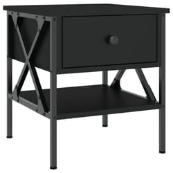 VidaXL 825953 Table de nuit et table de chevet Noir