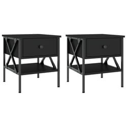 VidaXL 825954 Table de nuit et table de chevet Noir