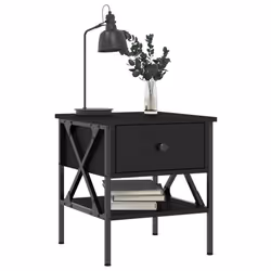 VidaXL 825954 Table de nuit et table de chevet Noir