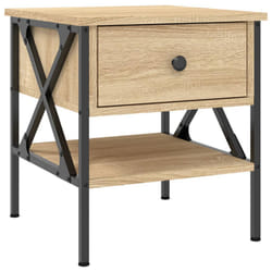 VidaXL 825955 Table de nuit et table de chevet Chêne