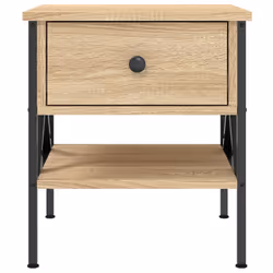 VidaXL 825955 Table de nuit et table de chevet Chêne - Vue supplémentaire 5