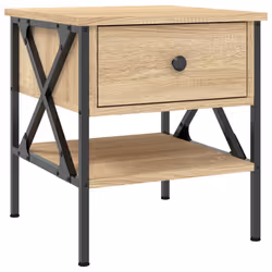 VidaXL 825956 Table de nuit et table de chevet Chêne - Vue supplémentaire 5