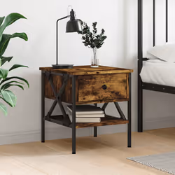 VidaXL 825957 Table de nuit et table de chevet Chêne