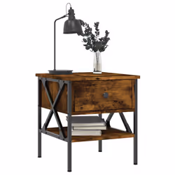 VidaXL 825958 Table de nuit et table de chevet Chêne