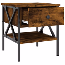 VidaXL 825958 Table de nuit et table de chevet Chêne - Vue supplémentaire 7