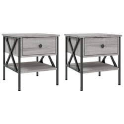 VidaXL 825960 Table de nuit et table de chevet Chêne