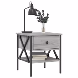 VidaXL 825960 Table de nuit et table de chevet Chêne