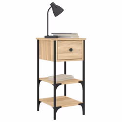 VidaXL 825975 Table de nuit et table de chevet Chêne