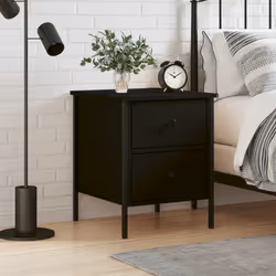 VidaXL 825983 Table de nuit et table de chevet Noir