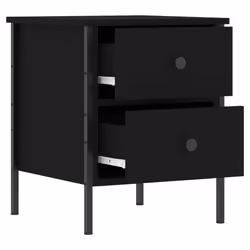 VidaXL 825983 Table de nuit et table de chevet Noir - Vue supplémentaire 5