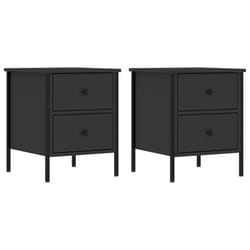 VidaXL 825984 Table de nuit et table de chevet Noir