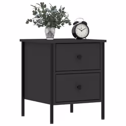 VidaXL 825984 Table de nuit et table de chevet Noir