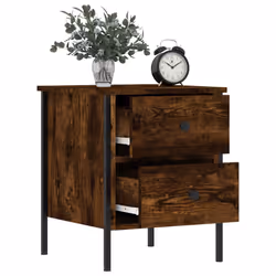 VidaXL 825987 Table de nuit et table de chevet Chêne - Vue supplémentaire 4