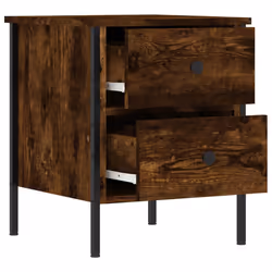 VidaXL 825987 Table de nuit et table de chevet Chêne - Vue supplémentaire 6