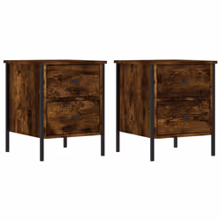 VidaXL 825988, Chêne, Fer, Bois, 400 mm, 420 mm, 500 mm, 2 pièce(s)