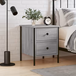 VidaXL 825989 Table de nuit et table de chevet Chêne