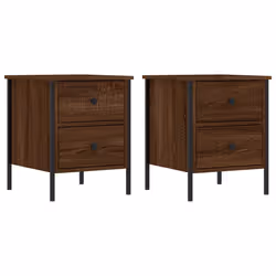 VidaXL 825992, Chêne, Fer, Bois, 400 mm, 420 mm, 500 mm, 2 pièce(s)