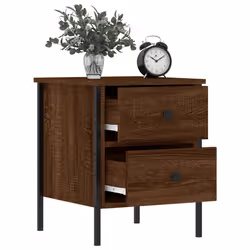 VidaXL 825992 Table de nuit et table de chevet Chêne - Vue supplémentaire 4