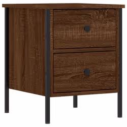 VidaXL 825992 Table de nuit et table de chevet Chêne - Vue supplémentaire 5