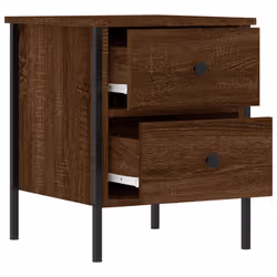 VidaXL 825992 Table de nuit et table de chevet Chêne - Vue supplémentaire 7