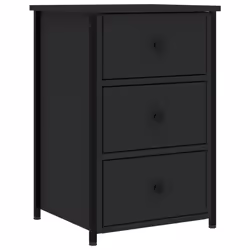 VidaXL 825993, Noir, Fer, Bois, 400 mm, 360 mm, 600 mm, 1 pièce(s)