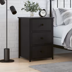 VidaXL 825993 Table de nuit et table de chevet Noir