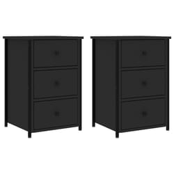 VidaXL 825994 Table de nuit et table de chevet Noir