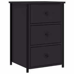 VidaXL 825994 Table de nuit et table de chevet Noir - Vue supplémentaire 5