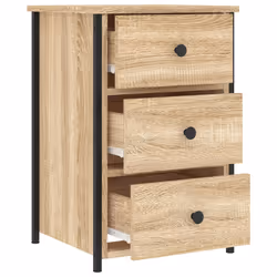 VidaXL 825996 Table de nuit et table de chevet Chêne - Vue supplémentaire 6