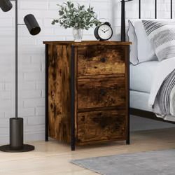 VidaXL 825997 Table de nuit et table de chevet Chêne - Vue supplémentaire 2