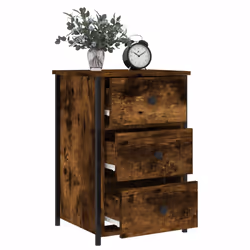 VidaXL 825997 Table de nuit et table de chevet Chêne - Vue supplémentaire 4