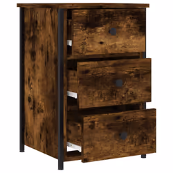 VidaXL 825997 Table de nuit et table de chevet Chêne - Vue supplémentaire 6
