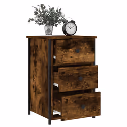 VidaXL 825998 Table de nuit et table de chevet Chêne - Vue supplémentaire 4