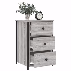 VidaXL 825999 Table de nuit et table de chevet Chêne - Vue supplémentaire 4