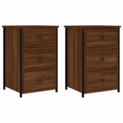 VidaXL 826002, Chêne, Fer, Bois, 400 mm, 360 mm, 600 mm, 2 pièce(s)