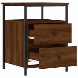 VidaXL 826011 Table de nuit et table de chevet Chêne - Vue supplémentaire 6