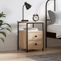 VidaXL 826015 Table de nuit et table de chevet Chêne