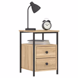 VidaXL 826015 Table de nuit et table de chevet Chêne