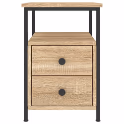 VidaXL 826015 Table de nuit et table de chevet Chêne - Vue supplémentaire 5