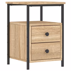 VidaXL 826016 Table de nuit et table de chevet Chêne - Vue supplémentaire 5
